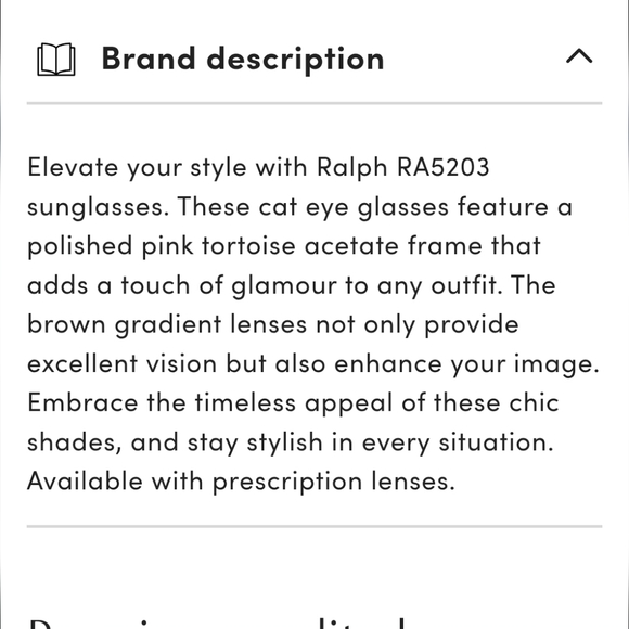 Ralph By Ralph Lauren Pink Tone Tortoise Shell Sunglasses - Picture 3 of 13